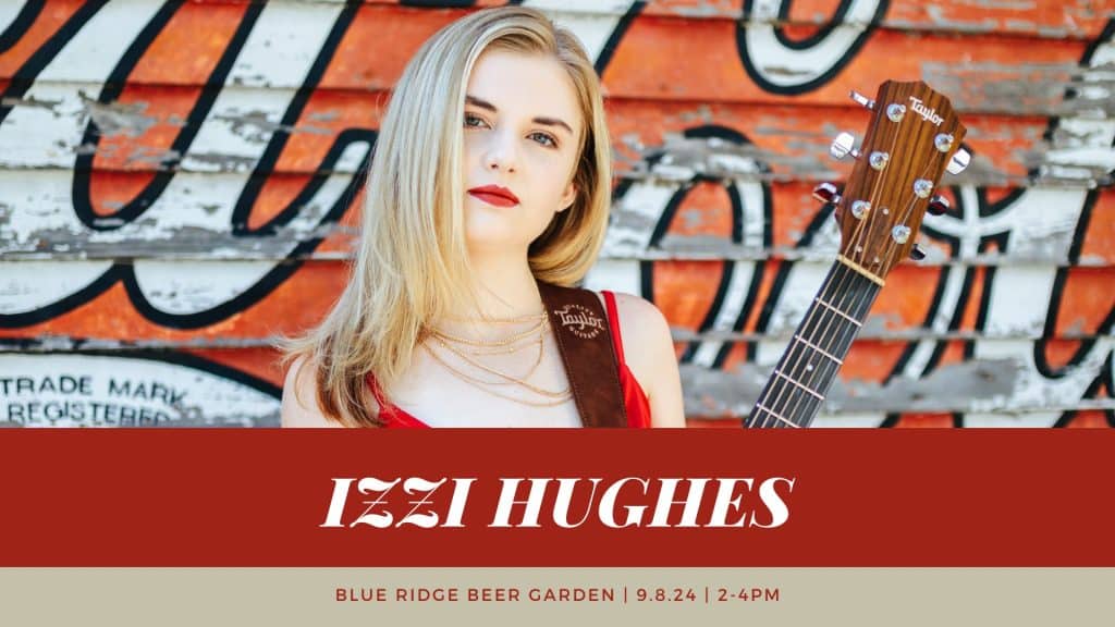 Singer/guitarist, Izzi Hughes, is no newcomer to music or performing. Her eclectic mix of songs will remind you of the old ones you have forgotten, while putting a unique twist on the new ones of today.