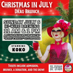 Asheville Drag Brunch Christmas in July
