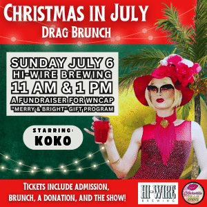 Asheville Drag Brunch Christmas in July