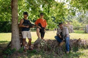 Lakeview Putt and Play men with taggers