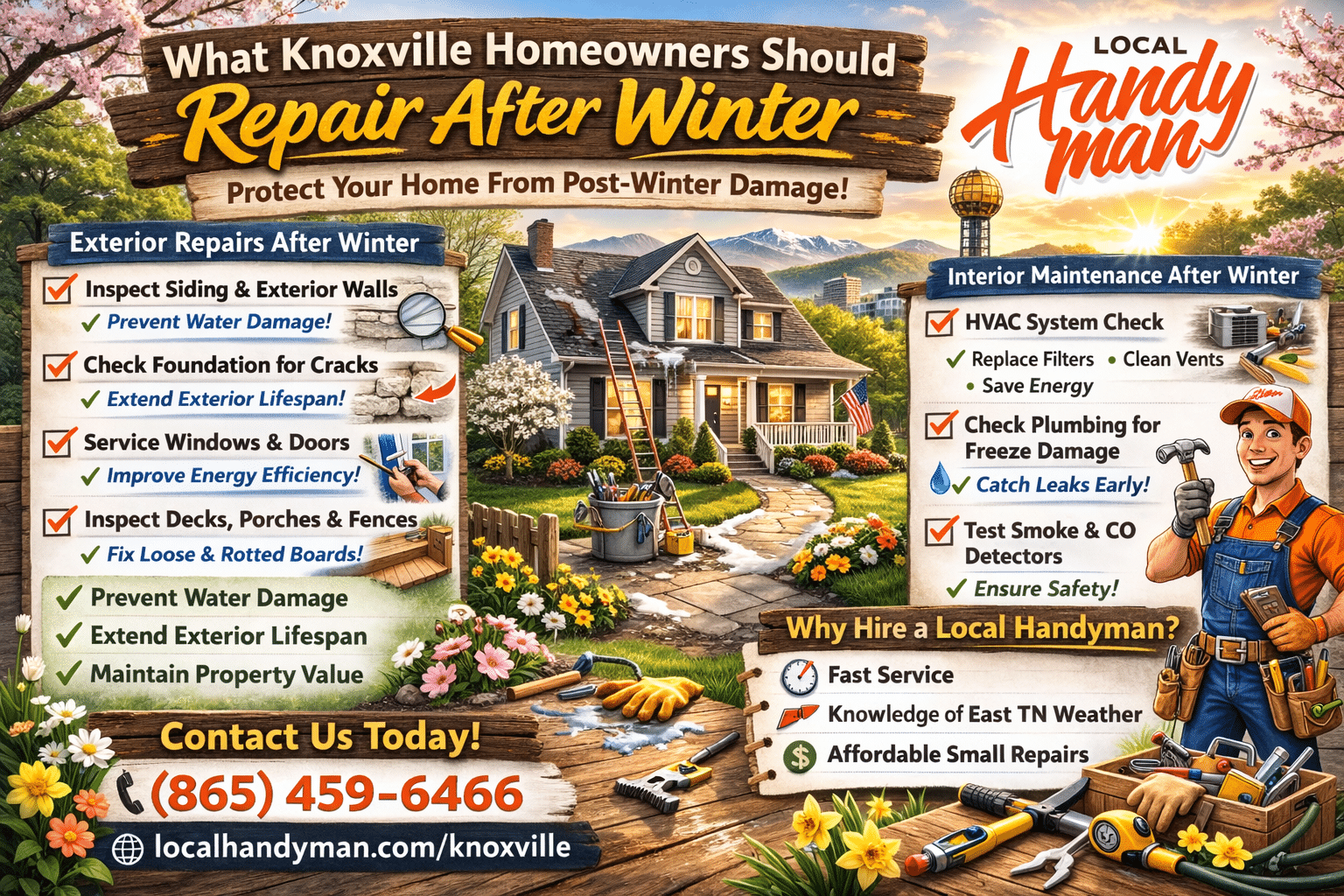 Post-Winter Home Maintenance Checklist in Knoxville, TN