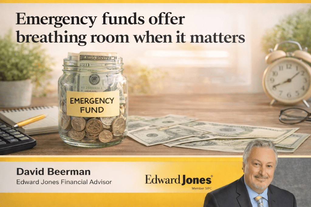 Emergency Funds offer breathing room when it matters - David Beerman - Edward Jones Financial Advisor - Johnson City TN