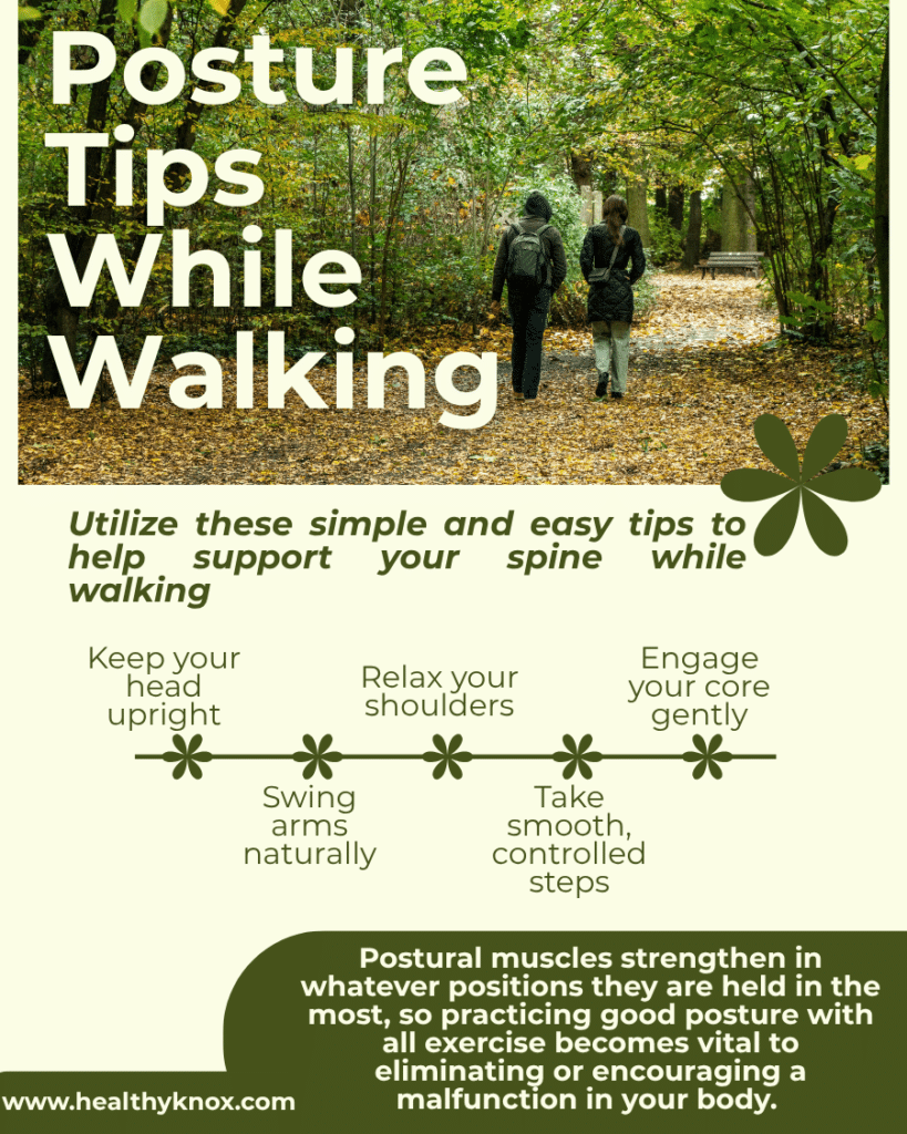 Posture Tips While Walking - Scoles Family Chiropractic - Knoxville TN