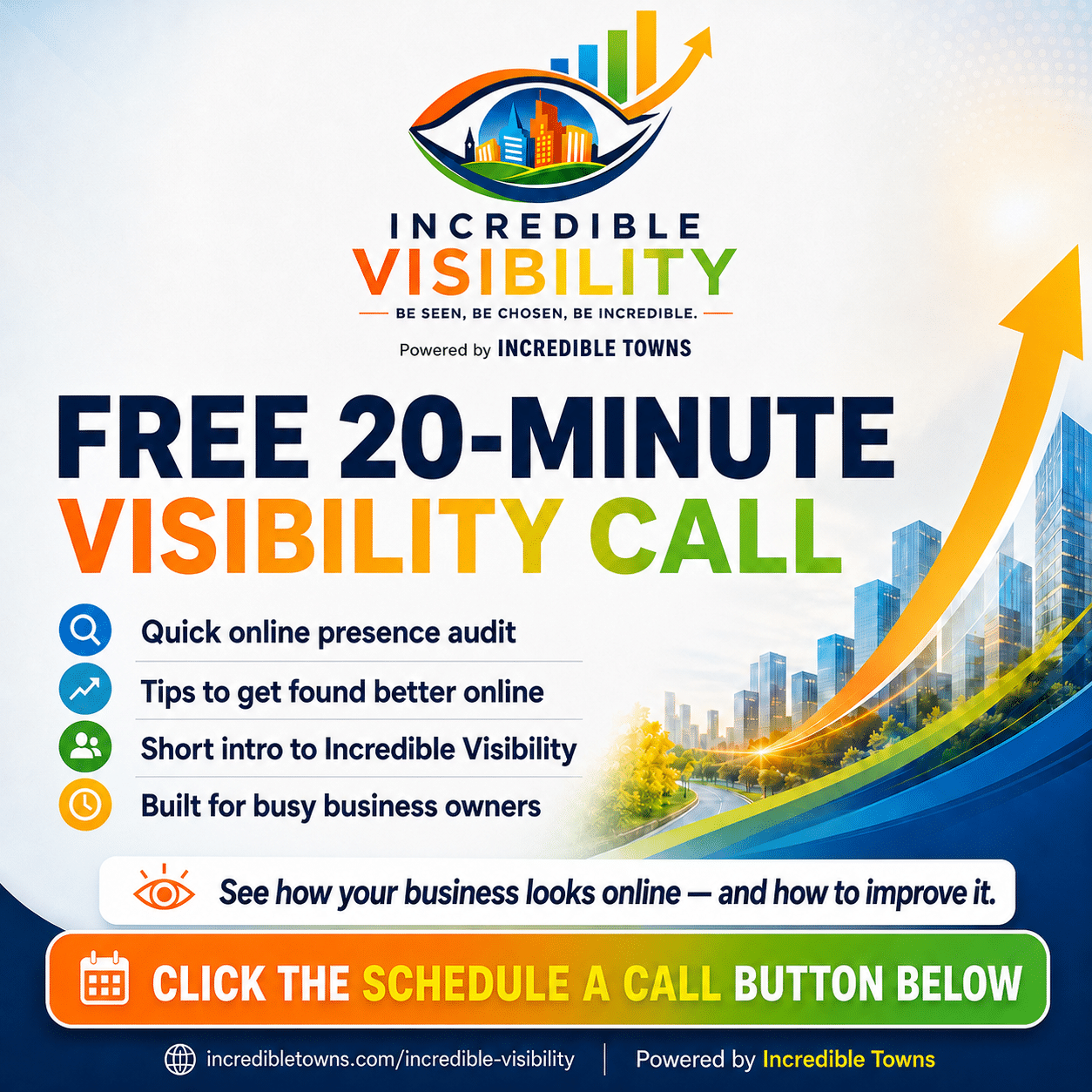 Incredible Visibility Free 20 Minute Call with Online Audit -Click to Schedule Call