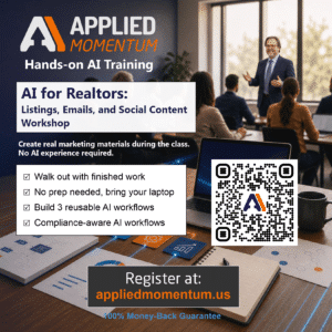 AI for realtors Workshop Flyer Square