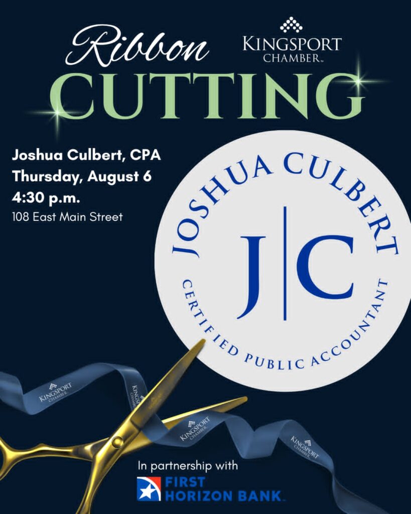 Ribbon Cutting - Joshua Culbert CPA - Kingsport TN Office