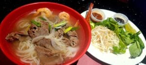 Champa soup and salad